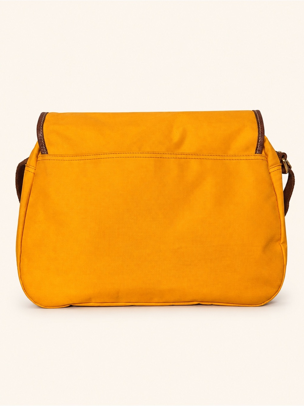 Longchamp Vintage Le Pliage Orange Nylon Messenger Crossbody Bag - Picture 5 of 11